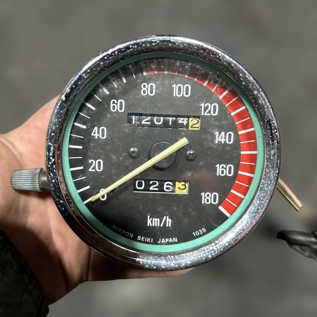 虎*吉様 Z400FX Nippon Seiki スピードメーター 120T