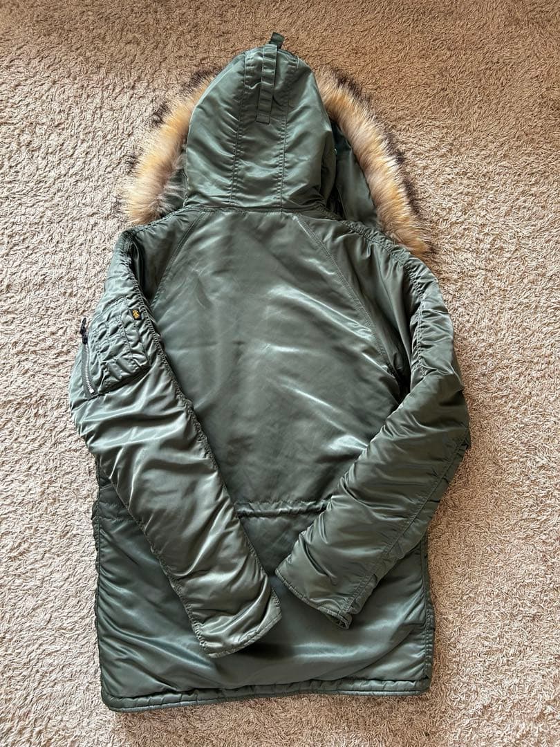 [美品]ALPHA INDUSTRIES Nー3B ミリタリージャケット L