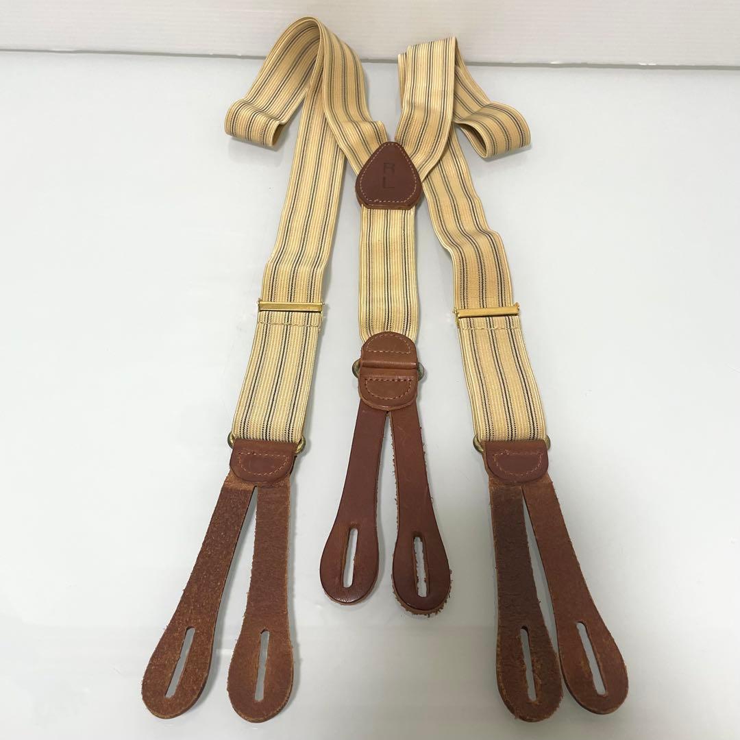 Ralph Lauren ラルフローレン サスペンダー ストライプ USA