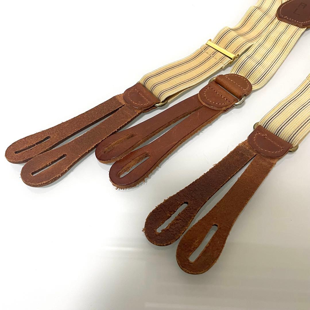 Ralph Lauren ラルフローレン サスペンダー ストライプ USA