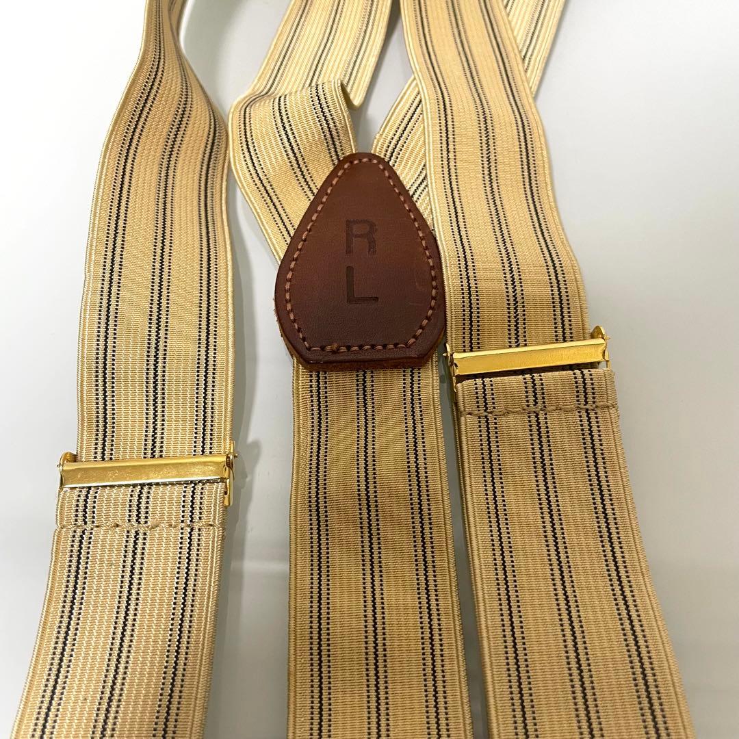 Ralph Lauren ラルフローレン サスペンダー ストライプ USA