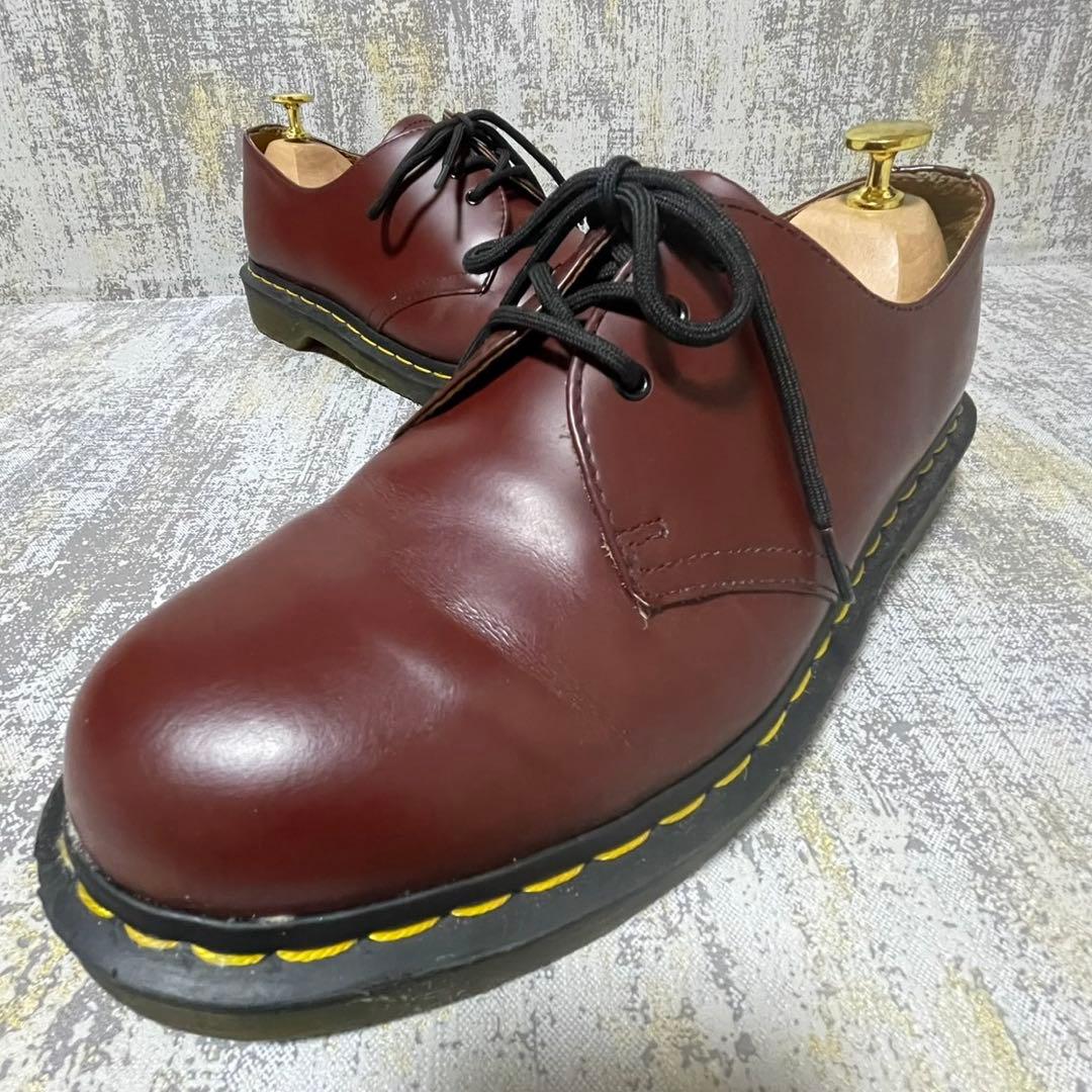 ★美品★ドクターマーチン 10085【27】ボルドー 3ホール ダービーシューズ