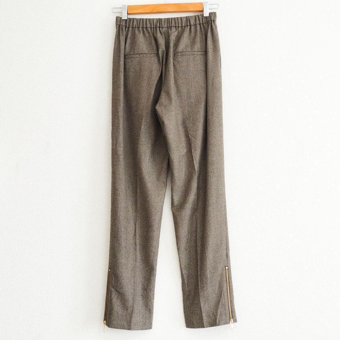 美品 Deuxieme Classe ウール スリットテーパードパンツ 36
