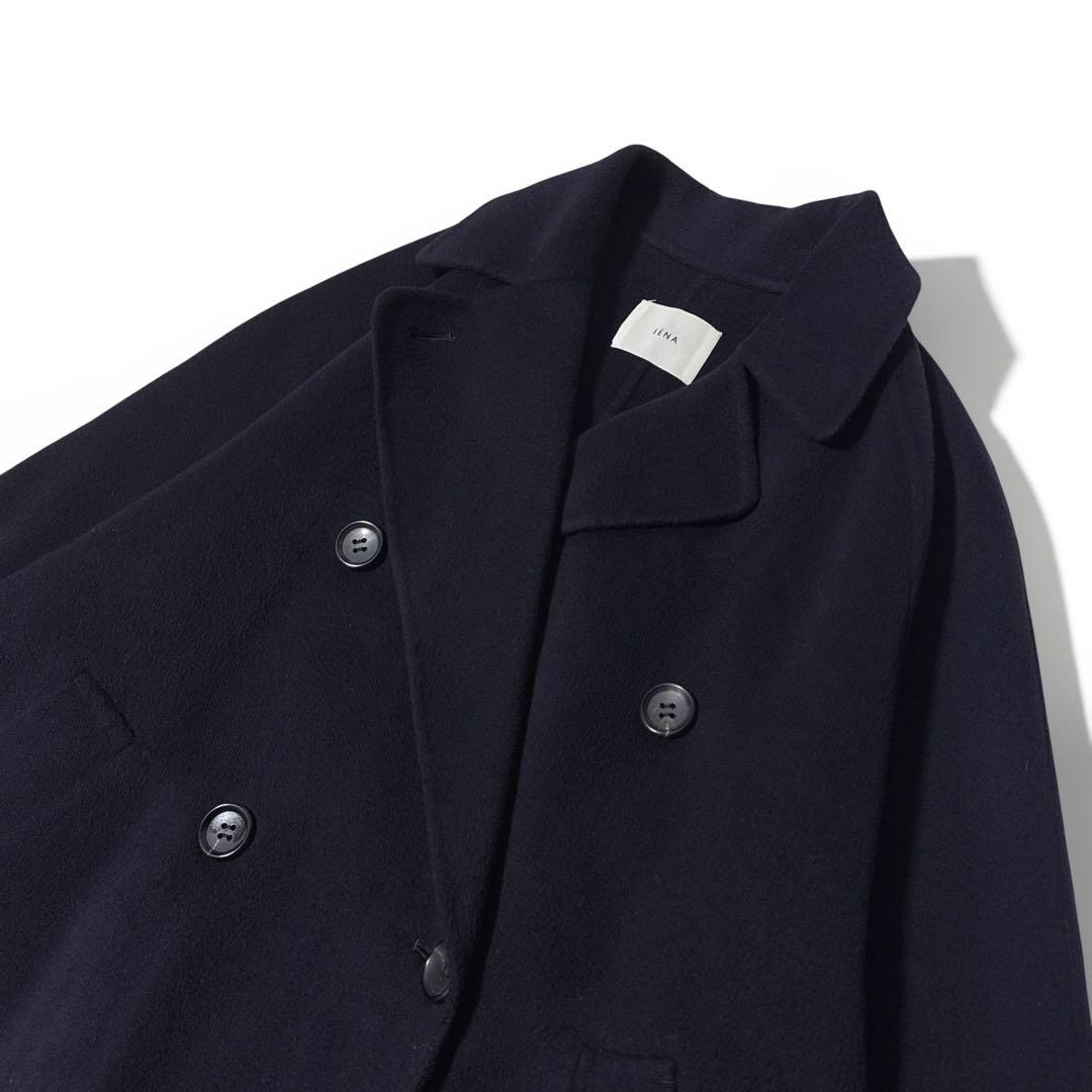極美品✨22AW　イエナ　スーパー160ダブルフェイス オーバーコート　濃紺