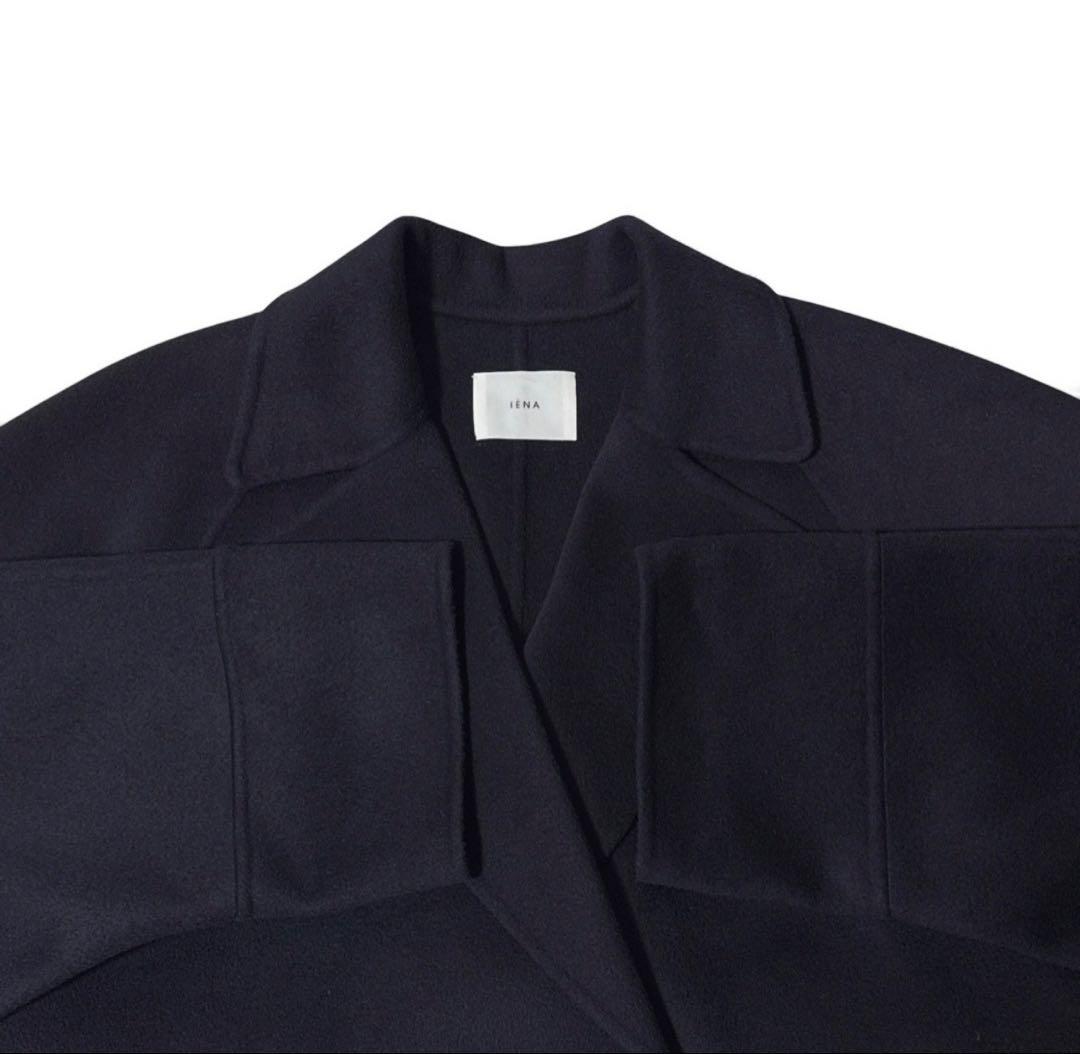 極美品✨22AW　イエナ　スーパー160ダブルフェイス オーバーコート　濃紺