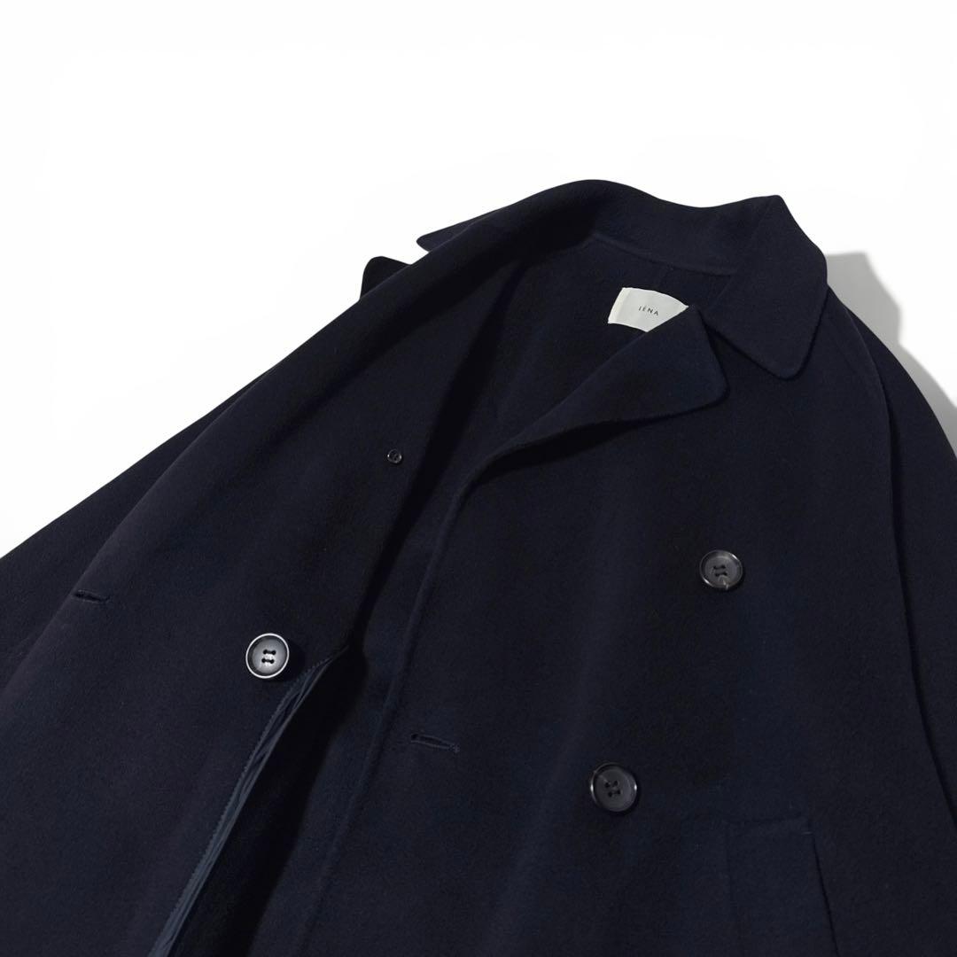 極美品✨22AW　イエナ　スーパー160ダブルフェイス オーバーコート　濃紺