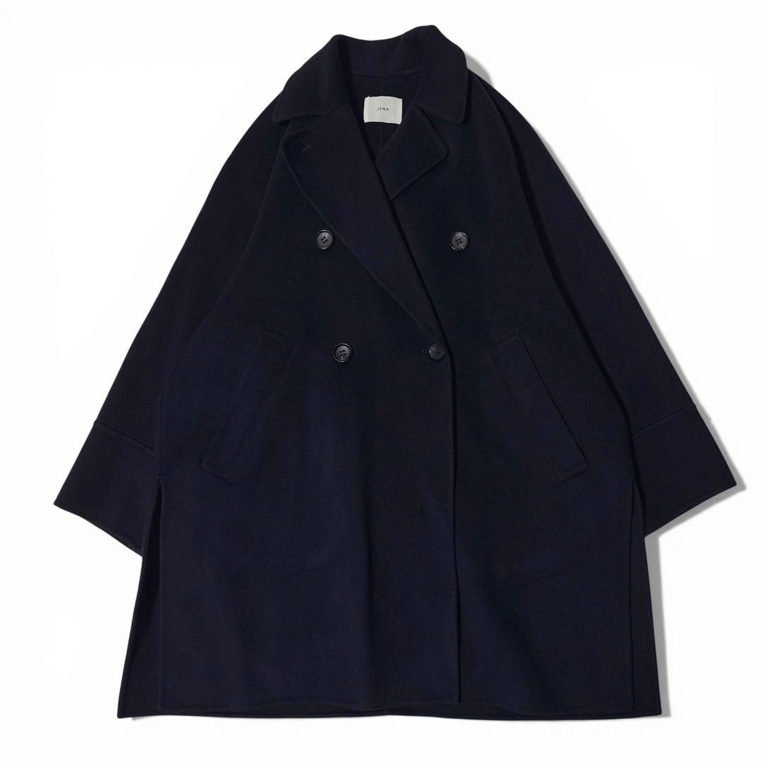 極美品✨22AW　イエナ　スーパー160ダブルフェイス オーバーコート　濃紺