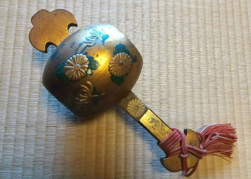 骨董 打出の小槌！木製 来福