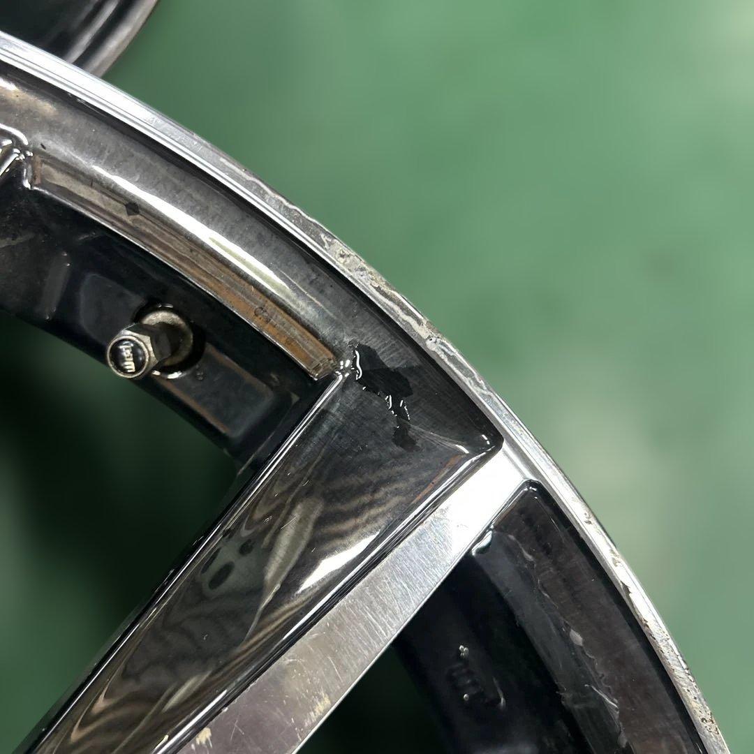 中古アルミ１９インチ　19X8.0レオニスメッキ　アルファード、クラウンなど