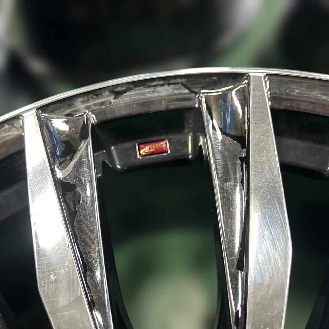 中古アルミ１９インチ　19X8.0レオニスメッキ　アルファード、クラウンなど