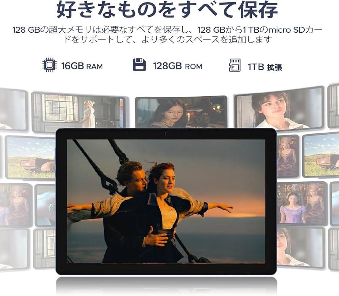 タブレット本体 Android15 10インチ グレー wi-fiモデル