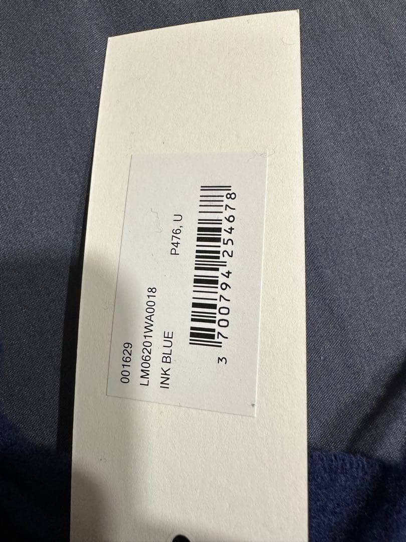 MAISON KITSUNÉ ネイビー マフラー フリンジ付き