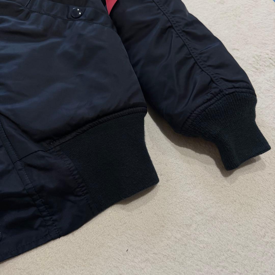 アルファインダストリーズ N-2B 短丈 Y2K ボア ファー ネイビー M