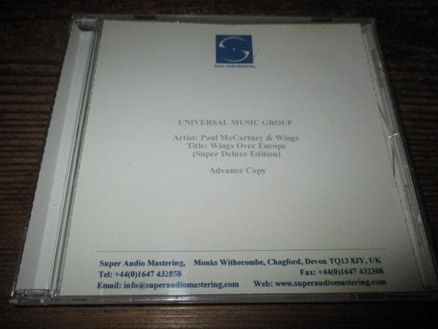 洋楽 Paul McCartney & Wings Wings Over Europe