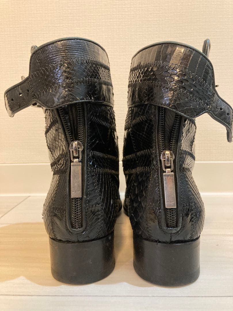 サンローラン　ブーツ　エキゾチックレザー　付属品完備