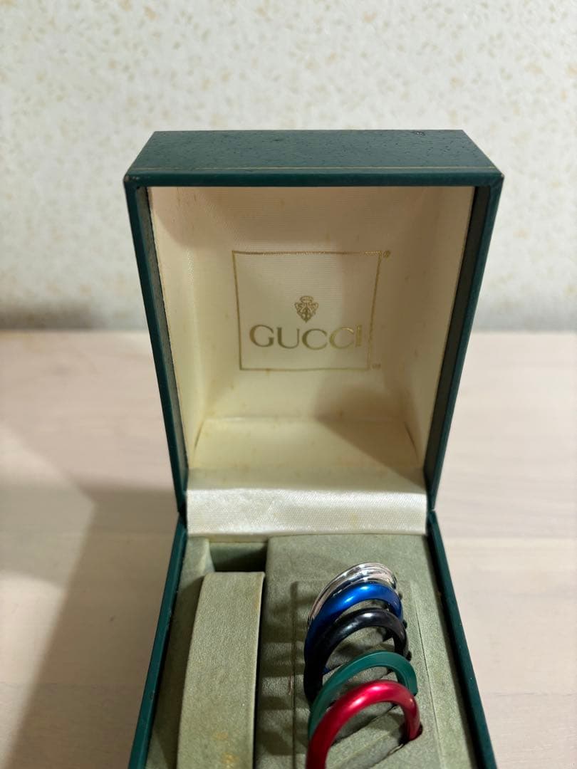 GUCCI ゴールド アナログ腕時計 カラーチェンジリング　セット