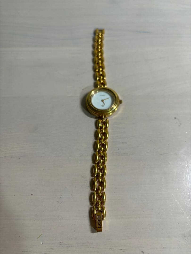 GUCCI ゴールド アナログ腕時計 カラーチェンジリング　セット