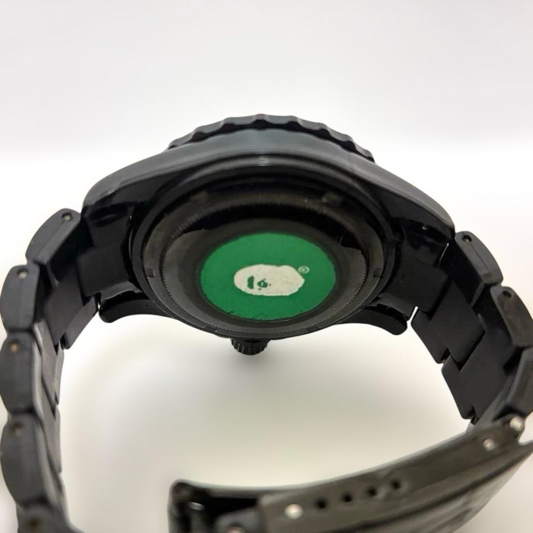 A BATHING APE ブラック 腕時計 ストリート STREET