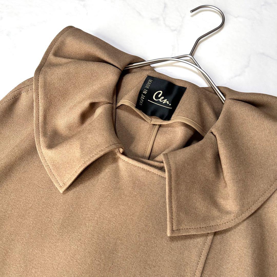 未使用級 cen. セン トレンチポンチョコート キャメルベージュ系 即完売品