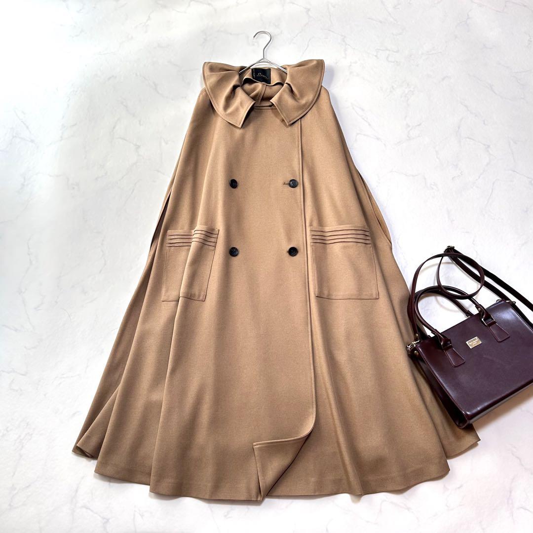 未使用級 cen. セン トレンチポンチョコート キャメルベージュ系 即完売品