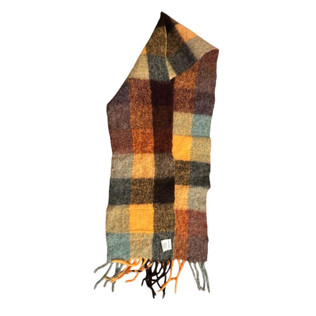 ★未使用★ Acne Studios 大判マフラー マルチカラー フリンジ
