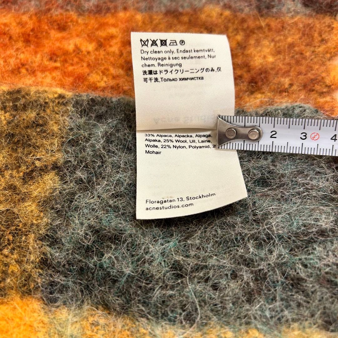 ★未使用★ Acne Studios 大判マフラー マルチカラー フリンジ