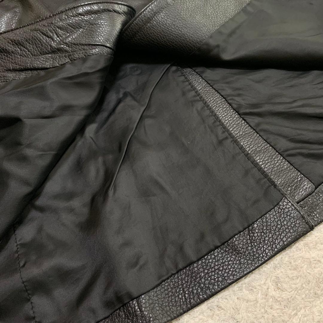 美品✨MAX&Co. ラムレザーコート ブラック 42