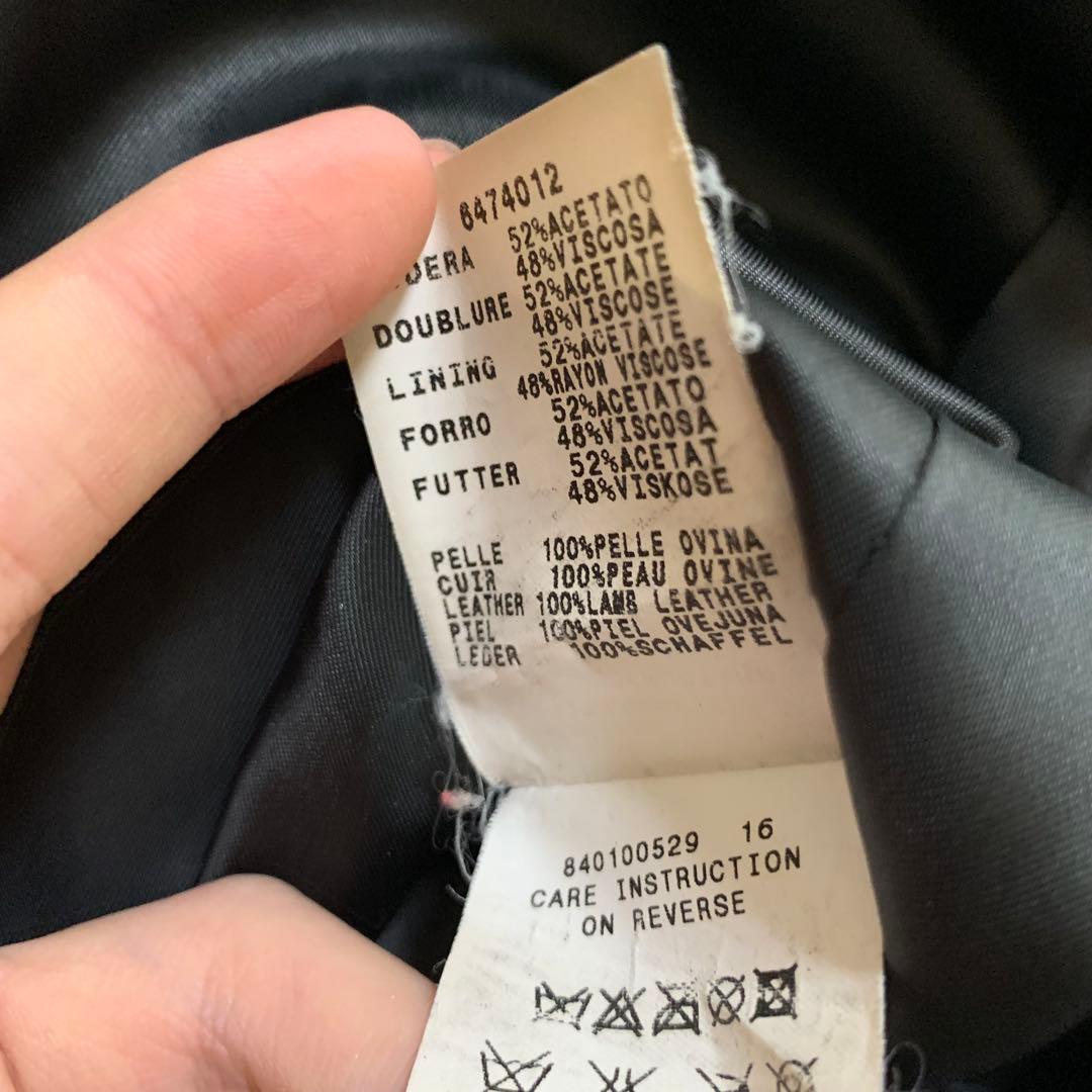 美品✨MAX&Co. ラムレザーコート ブラック 42
