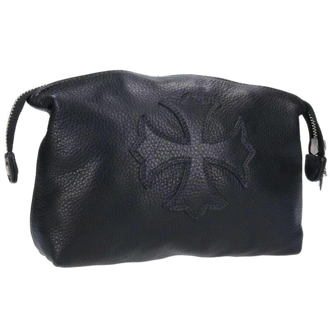 クロムハーツ　クロスパッチ付き　レザーポーチ　Chrome Hearts