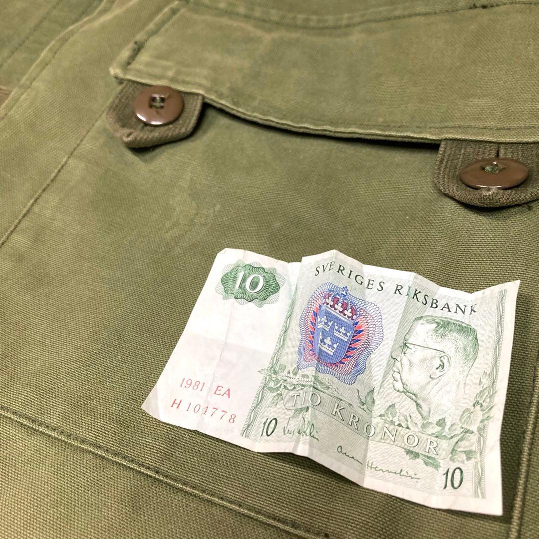 スウェーデン軍　モーターサイクルジャケット　ライナー付　C48