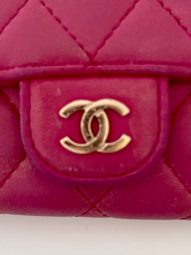 【正規品 26番台】CHANEL/シャネル/マトラッセ/ピンク/4連キーケース