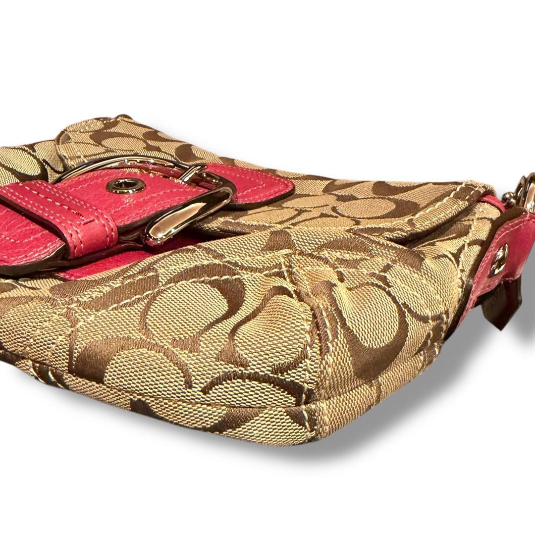 希少　COACH コーチ ショルダーバッグ ピンク ソーホー　11860 肩掛け