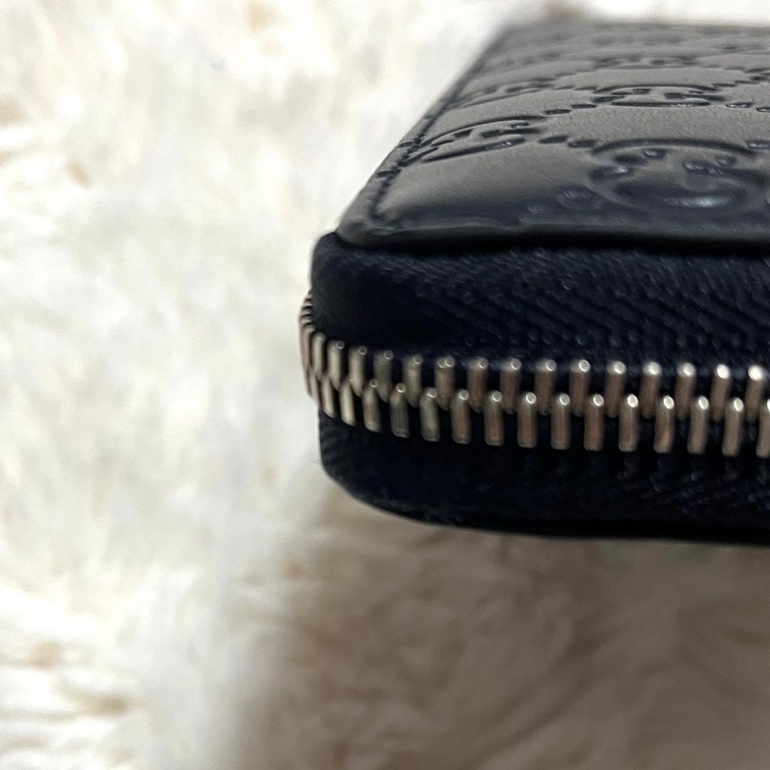 超美品！GUCCI 長財布 ネイビー