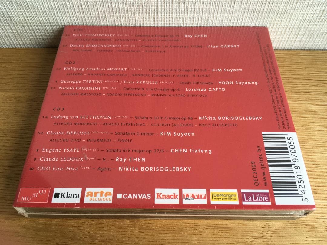 【新品】【未開封】【3枚組】レイ・チェン　エリザベート国際コンクール　2009年