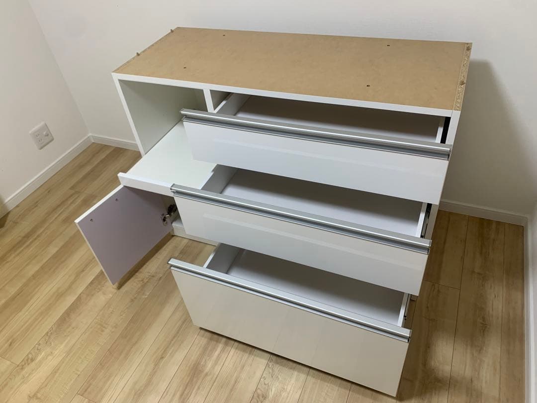 み*ん様 【松田家具】Nスプライトレンジ 1200 キッチンボード ホワイト