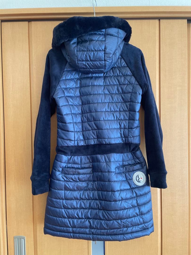 &and per se アンパスィ 中綿ロングジャケット ワンピースM　ダウン