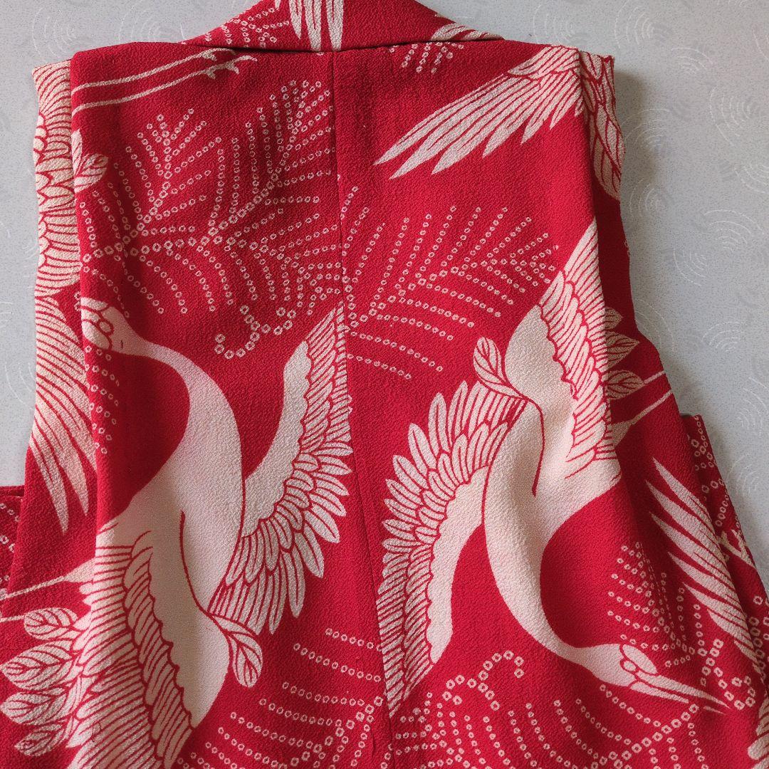 あーこ、正絹縮緬の被布と巾着セット