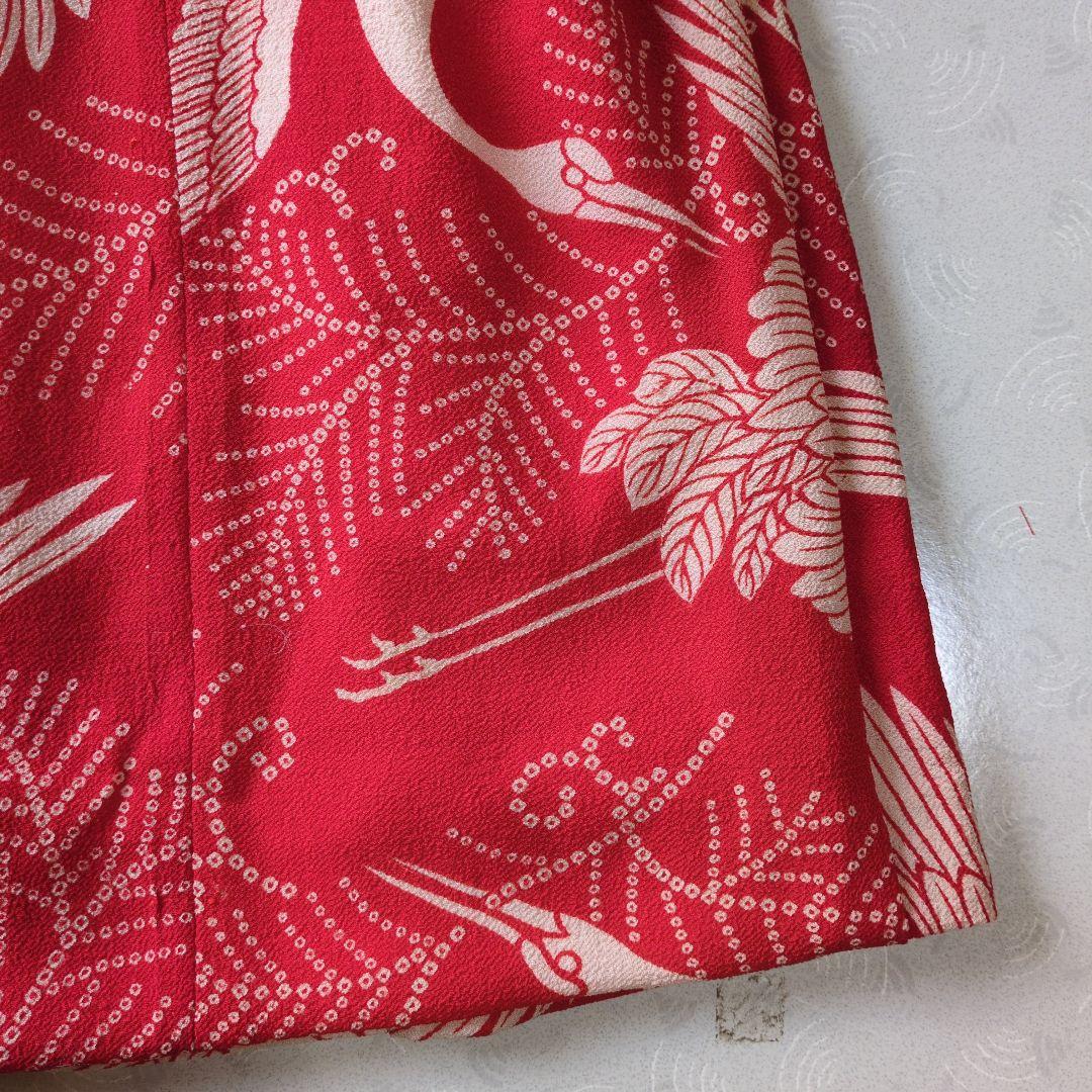 あーこ、正絹縮緬の被布と巾着セット