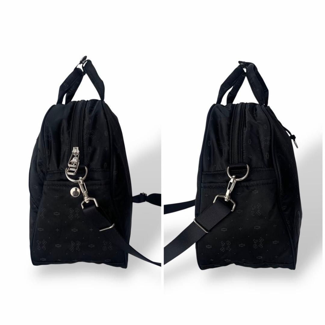 希少 極美品 ポーター ボストンバッグ ショルダー 総柄 ナイロン 2way 黒