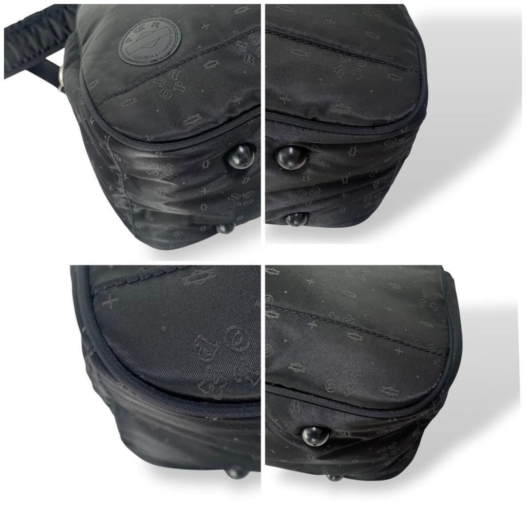 希少 極美品 ポーター ボストンバッグ ショルダー 総柄 ナイロン 2way 黒