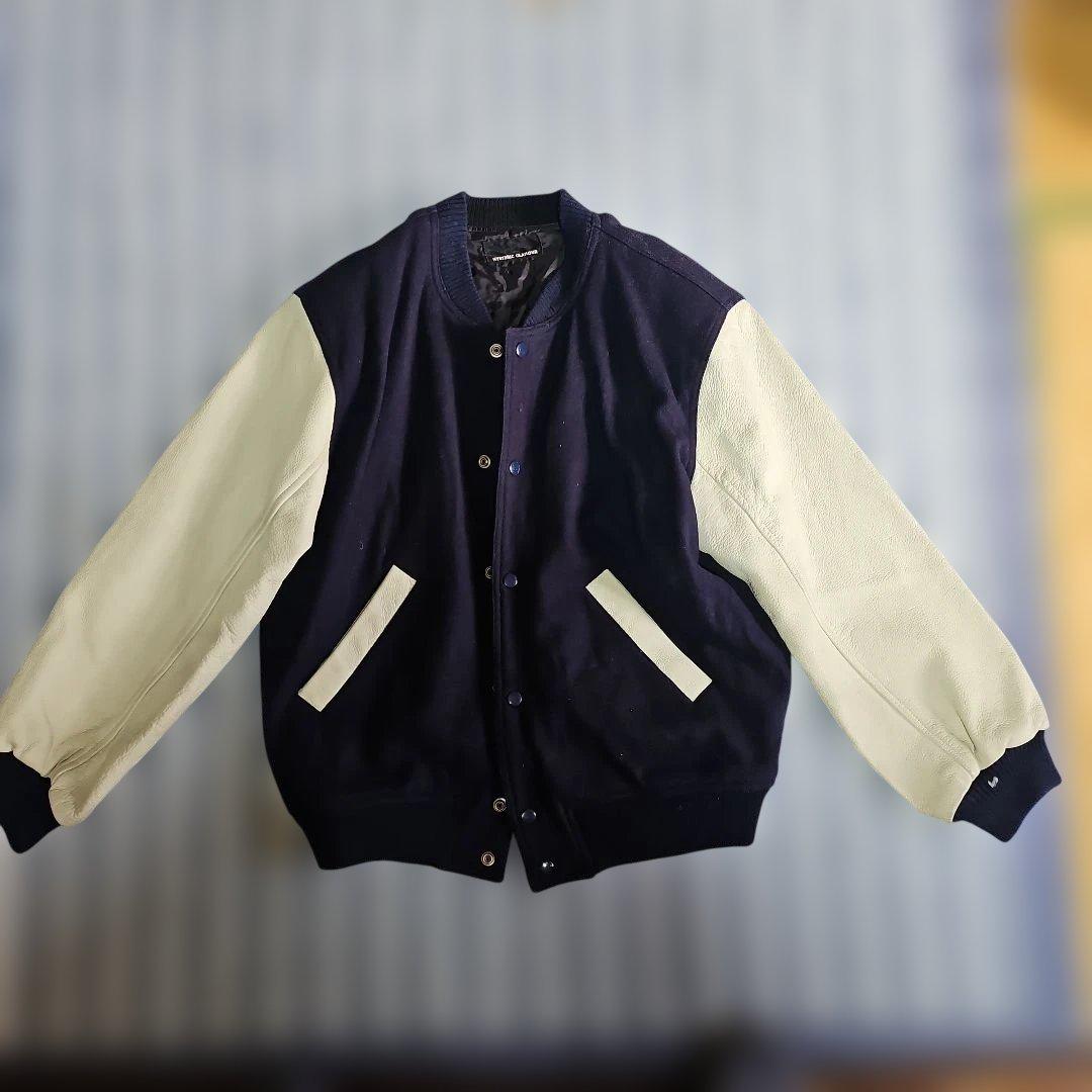 専用ページレア物HYSTERIC GLAMOUR スタジャン ネイビー/ホワイト