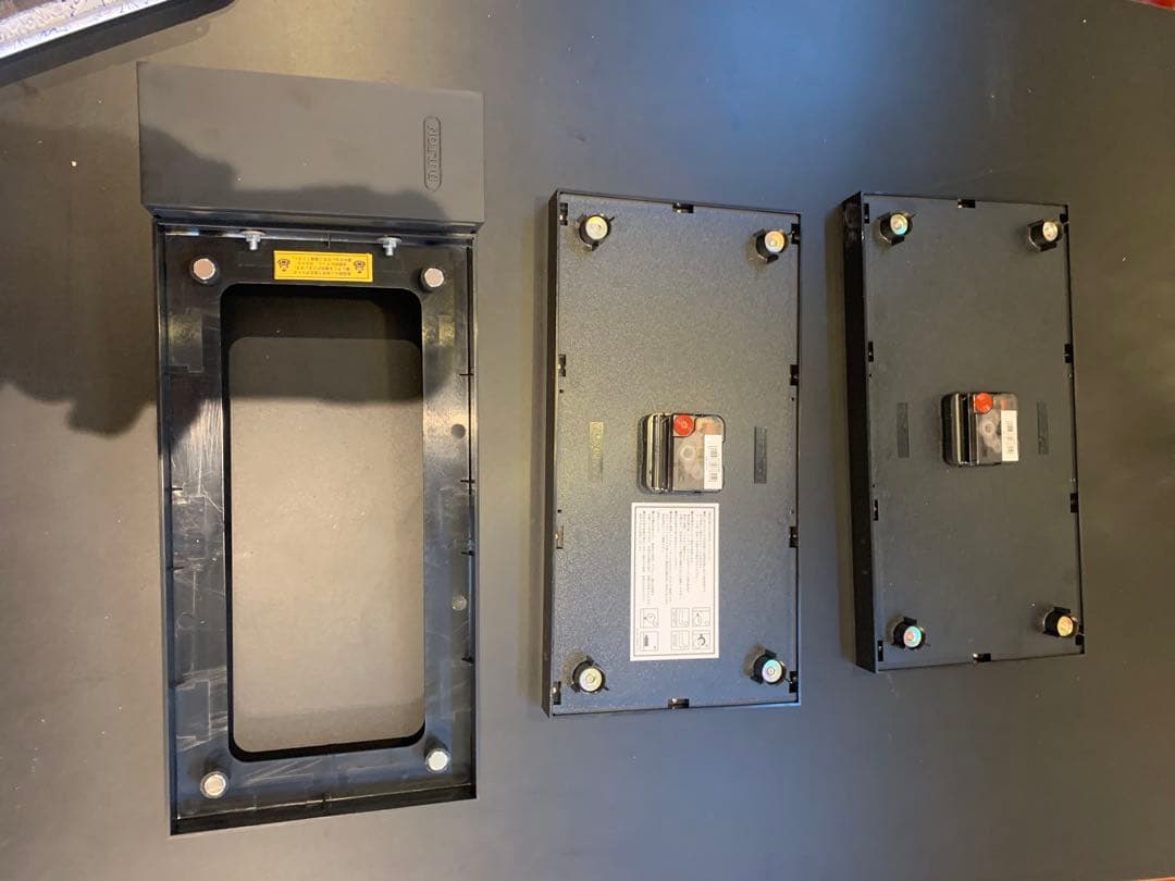 ダルトン　ダブルフェイスクロックレクタングルH21-0362BK