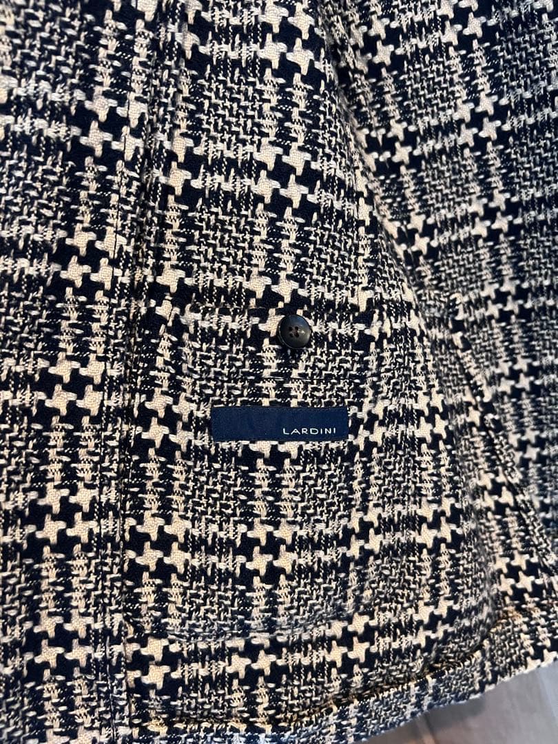 LARDINI テーラードジャケット チェック柄