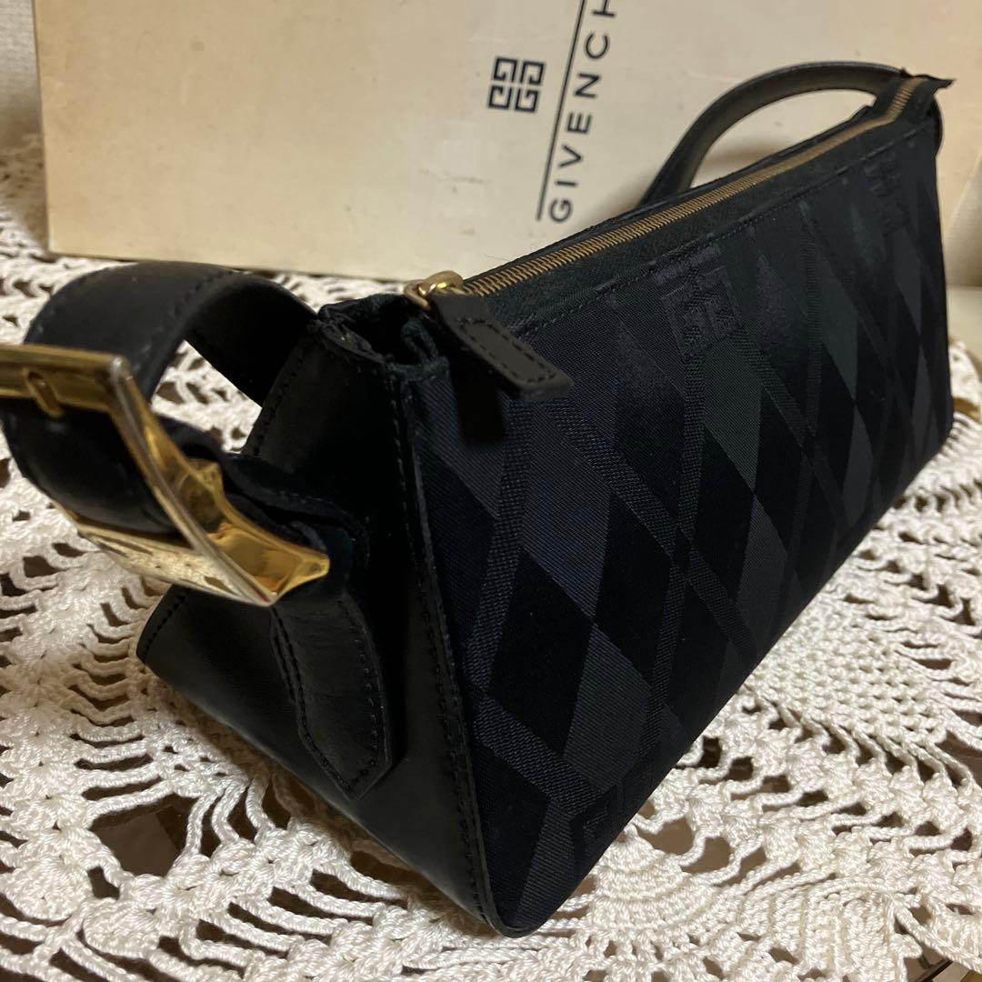 Givenchy ブラック ショルダーバッグ キャンバス/レザー 美品 匿名配送