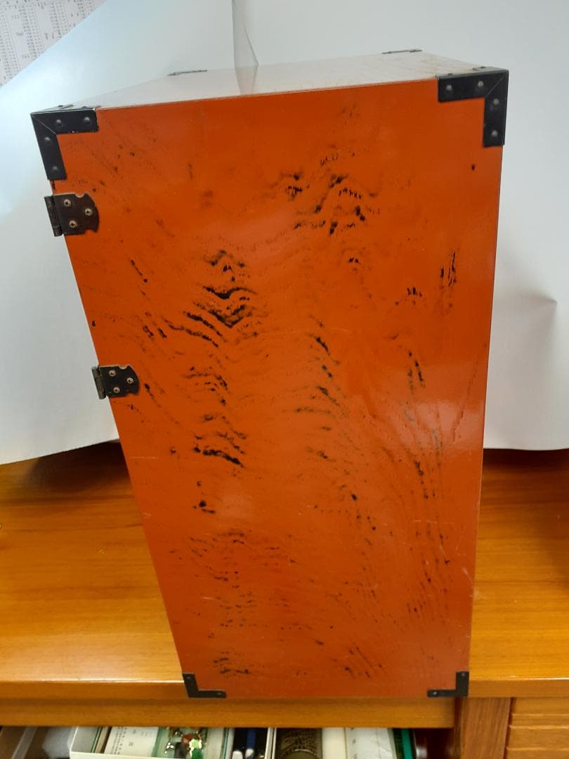 中古　木根来塗　島安汎工芸　漆塗　引出し　小型