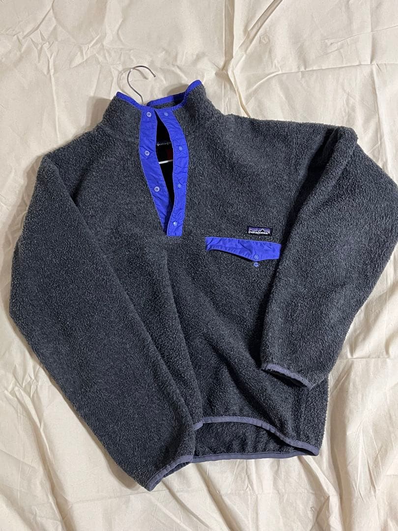 Patagonia フリースジャケット グレー/パープル