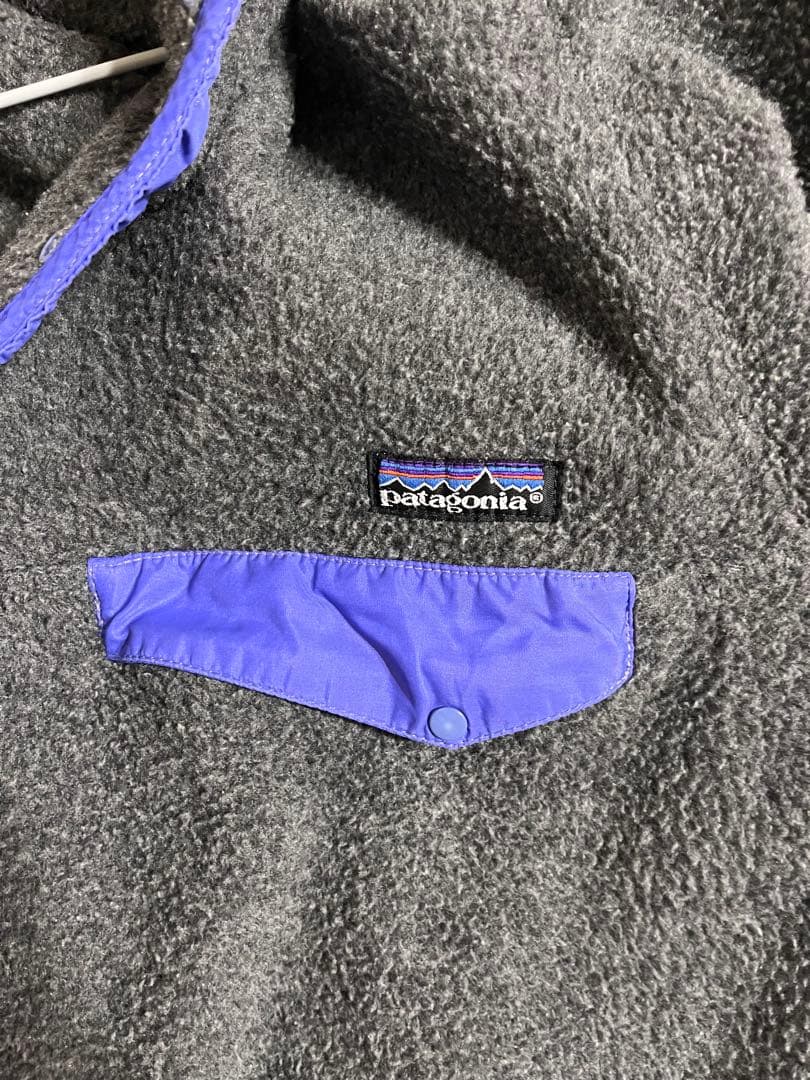 Patagonia フリースジャケット グレー/パープル