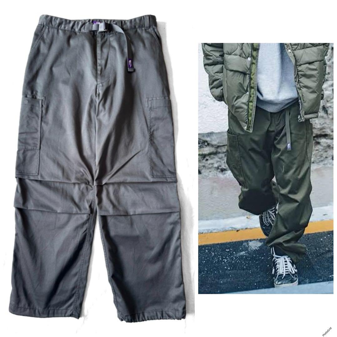 23AW TNF パープルレーベル チノカーゴ ポケット　フィールドパンツ 32