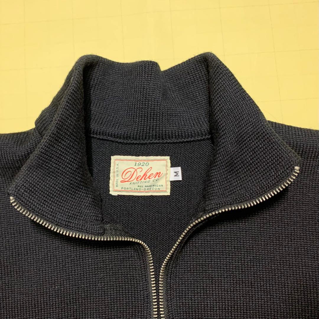 Dehen モーターサイクルセーター 黒 サイズUS-M