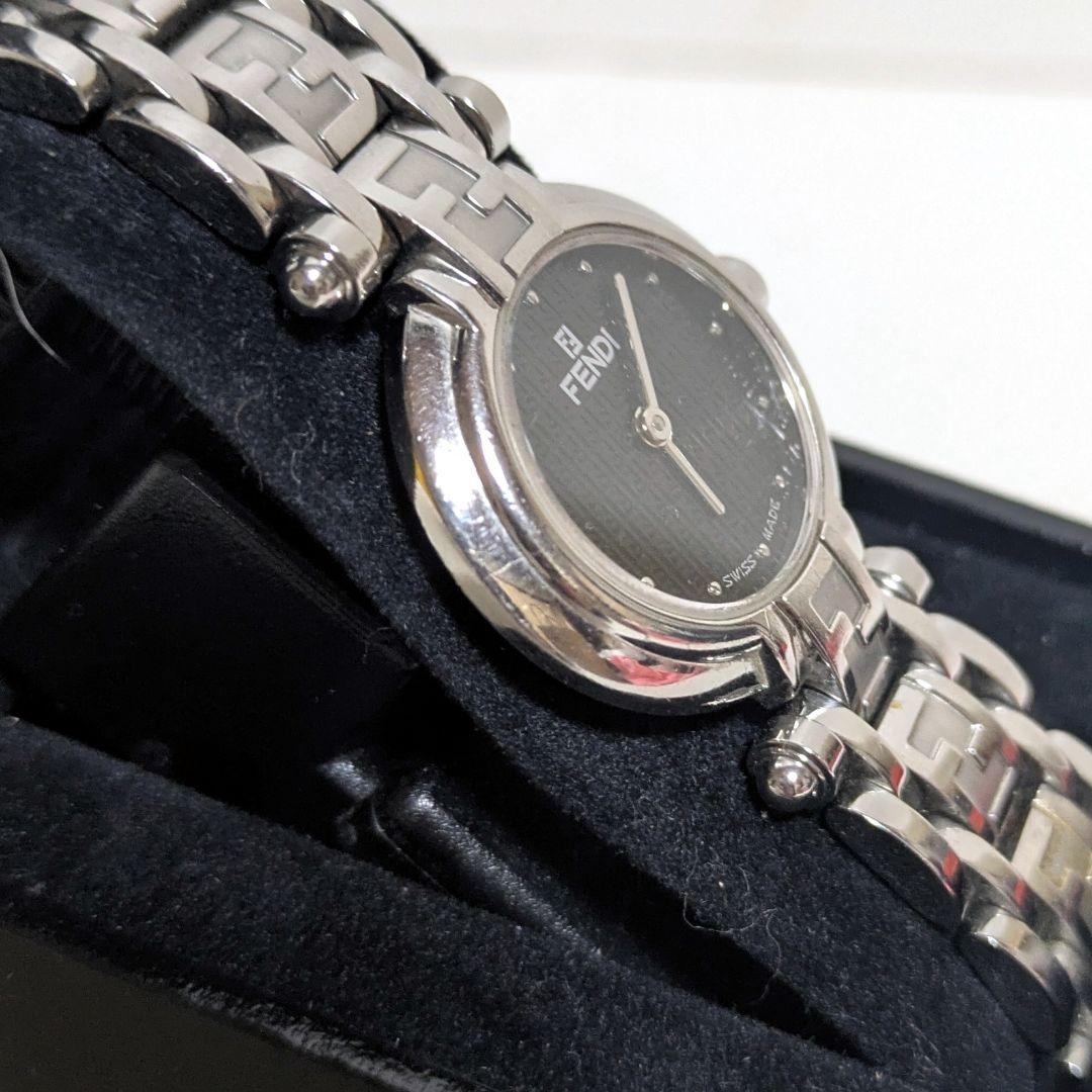 FENDI フェンディ ズッカ柄 クォーツ 腕時計 F75210L シルバー 箱